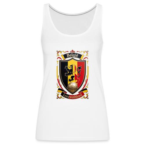 Belgium Lion Crest T-Shirt, Belgian Flag Gift - Women's Premium Tank Top