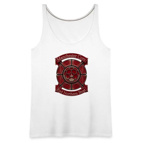 Manchester Is Red T Shirt, Soccer City Pride Gift - Women's Premium Tank Top
