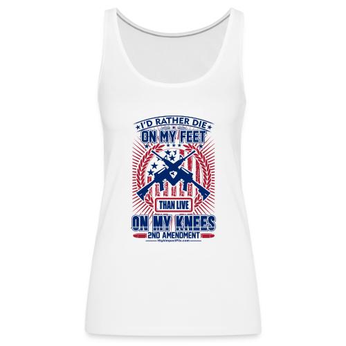 Die on My Feet for Light Background - Women's Premium Tank Top