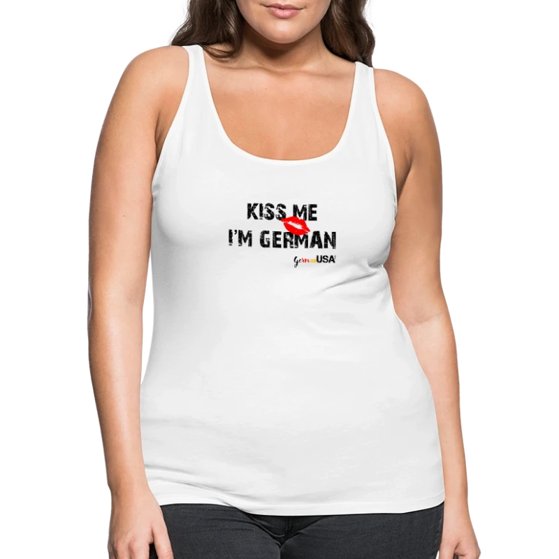 Kiss Me I'm Germany - Women's Premium Tank Top