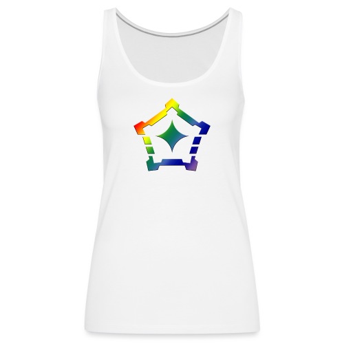 rainbow logo gradient - Women's Premium Tank Top