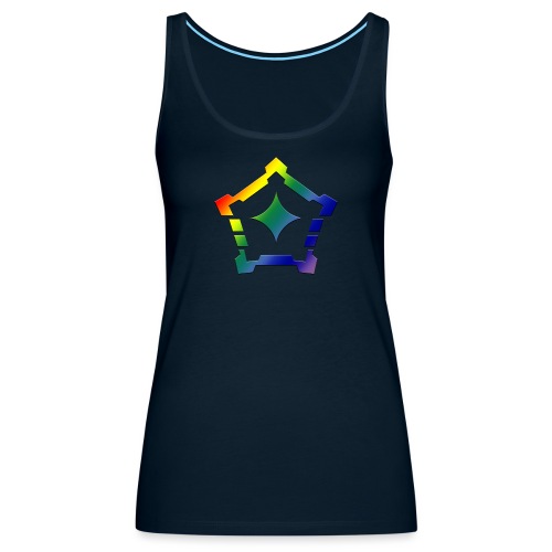 rainbow logo gradient - Women's Premium Tank Top