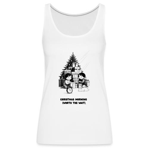 Christmas Morning T-Shirt | Minimalist Kids Gifts - Women's Premium Tank Top
