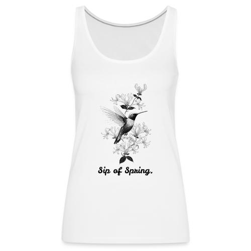 Hummingbird T-Shirt, Honeysuckle Vine - Women's Premium Tank Top