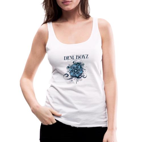 Flower Splash Blues - Women's Premium Tank Top