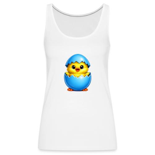 Easter Chick Blue - Women's Premium Tank Top