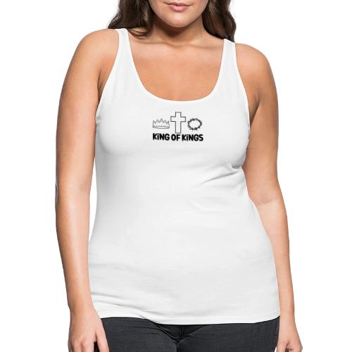 King of Kings – Bold Christian Faith Apparel - Women's Premium Tank Top