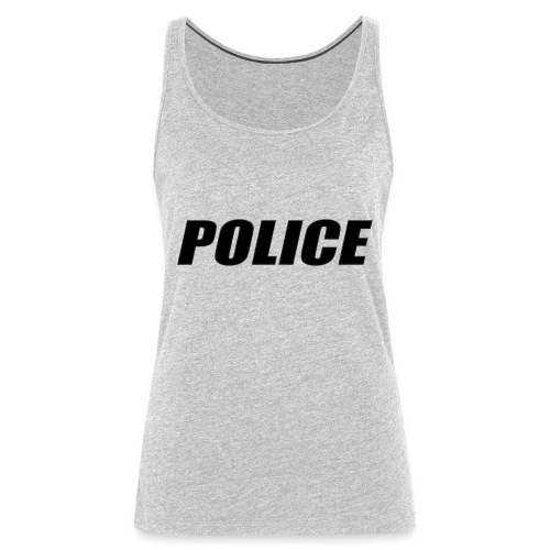 Police Black - Women's Premium Tank Top