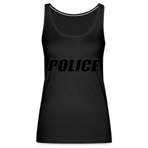 Police Black - Women's Premium Tank Top