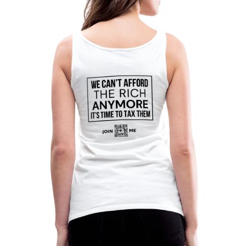 Tax the Rich (black, back) - Women's Premium Tank Top