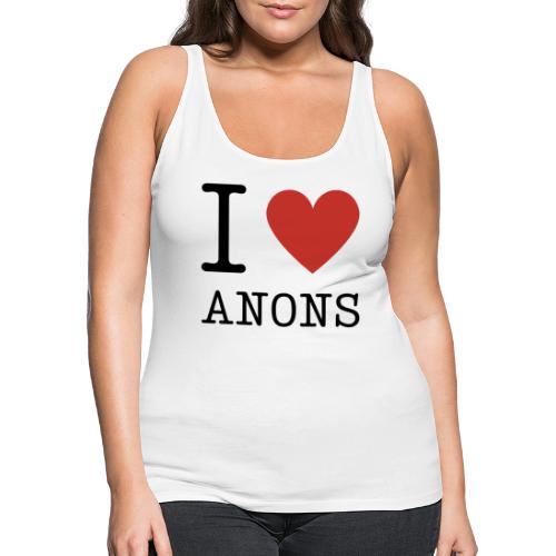 I <3 ANONS - Women's Premium Tank Top