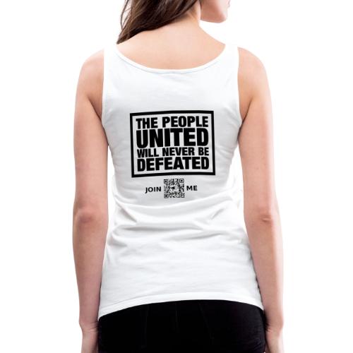 People United (black, back-facing) - Women's Premium Tank Top