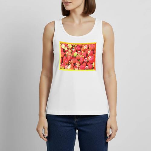 Stack of Strawberries Fruit Cute Photo. Buy Now - Women's Premium Tank Top