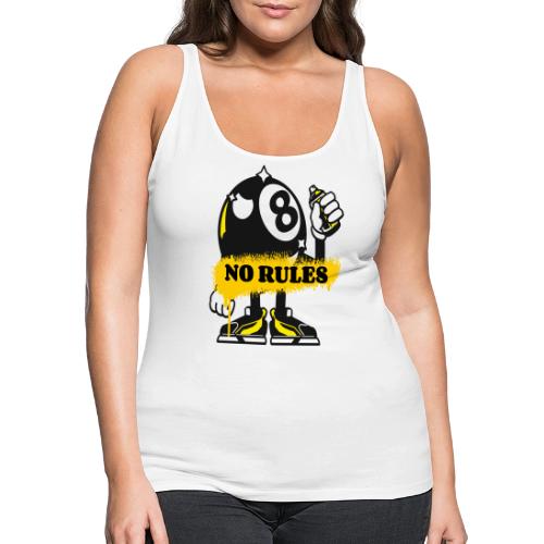 No Rules 8 Ball - Women's Premium Tank Top