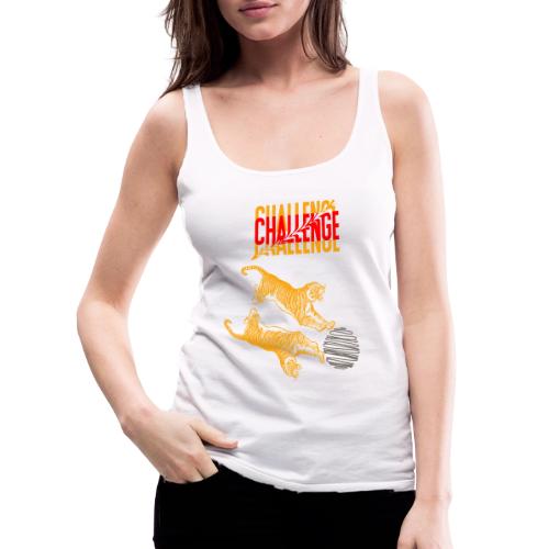 Double tiger fashion, jungle feline animals. - Women's Premium Tank Top
