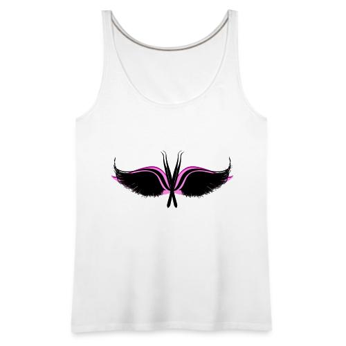 Lash Tweezer Wings black - Women's Premium Tank Top