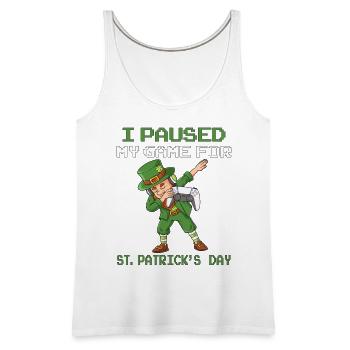 patrick day - Women's Premium Tank Top - white - Front - AI Model Female 180 light (180cm)