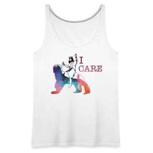 Jesus Cares Galaxy - Women's Premium Tank Top