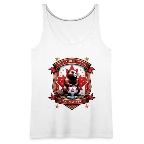 Canada Beaver Crest T-Shirt, Pride Badge Gift - Women's Premium Tank Top