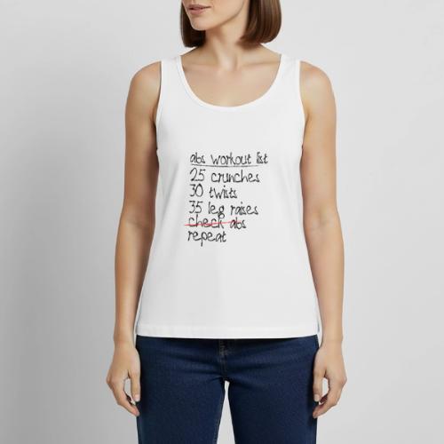 Abs Workout List - Women's Premium Tank Top