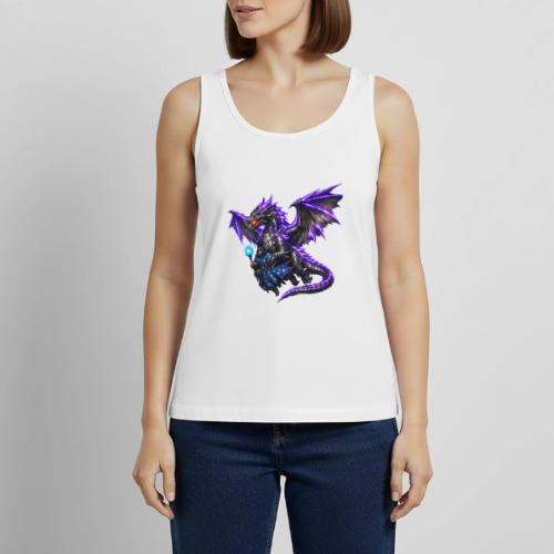 Neon Dragon and Battle Mage - Women's Premium Tank Top