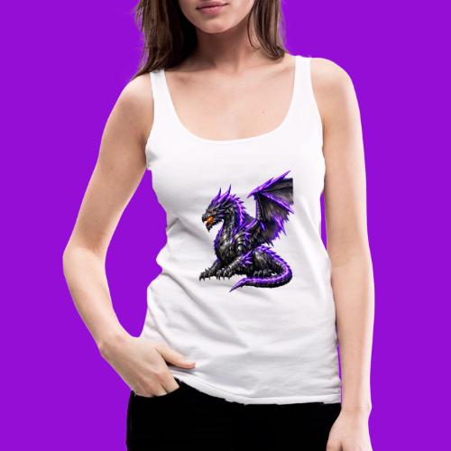 Neon Dragon at Rest - Women's Premium Tank Top