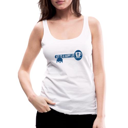 Jesus and Coffee the key to a happy life - Women's Premium Tank Top