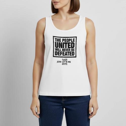 People United (black, front-facing) - Women's Premium Tank Top