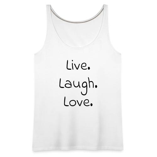 Smoon City_Live laugh love Black - Women's Premium Tank Top