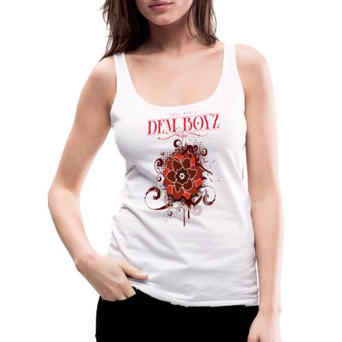 Flower Splash Reds - Women's Premium Tank Top