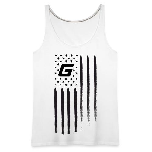 GvLL G Logo American Flag - Women's Premium Tank Top