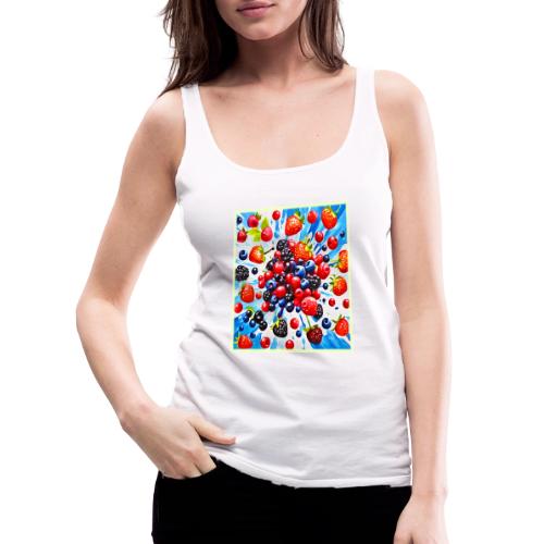 Colorful Berry Fiesta Design - Women's Premium Tank Top