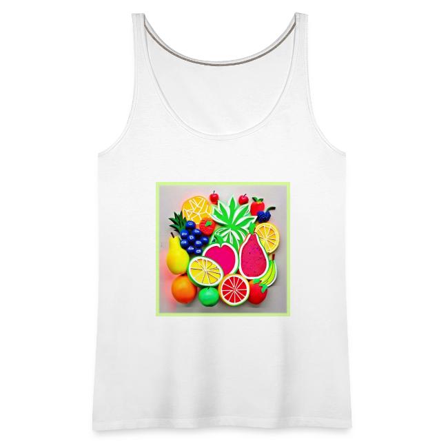 Colorful Fruit Pop Art