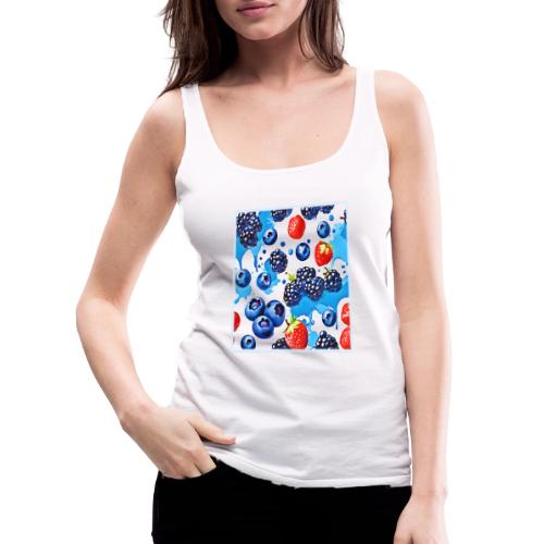 Vibrant Berry Pattern - Women's Premium Tank Top