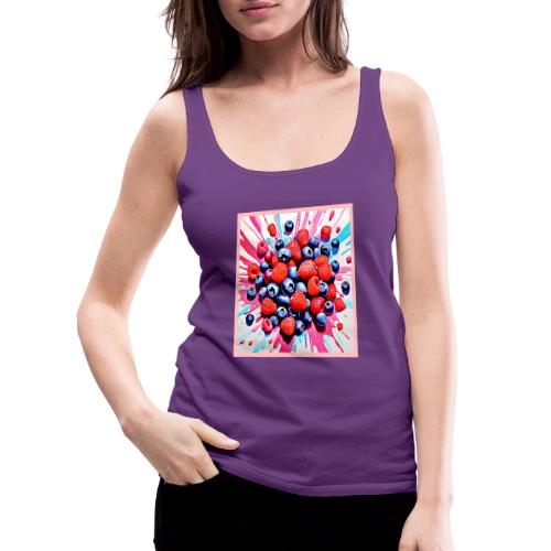 Berry Blast: Fruity Fun - Women's Premium Tank Top