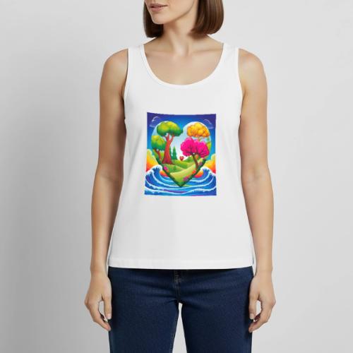 Heart, fantasy, landscapes, nature, fantasy - Women's Premium Tank Top