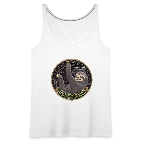 Sloth Home Watcher T Shirt - Women's Premium Tank Top