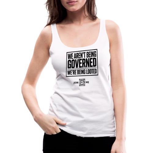Looted (black, front-facing) - Women's Premium Tank Top