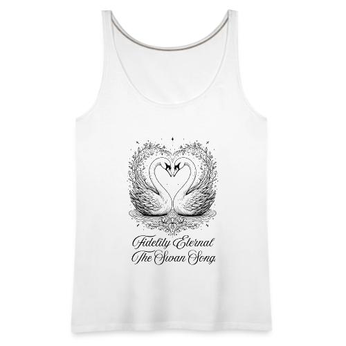 Poetic Swan T-Shirt - Women's Premium Tank Top