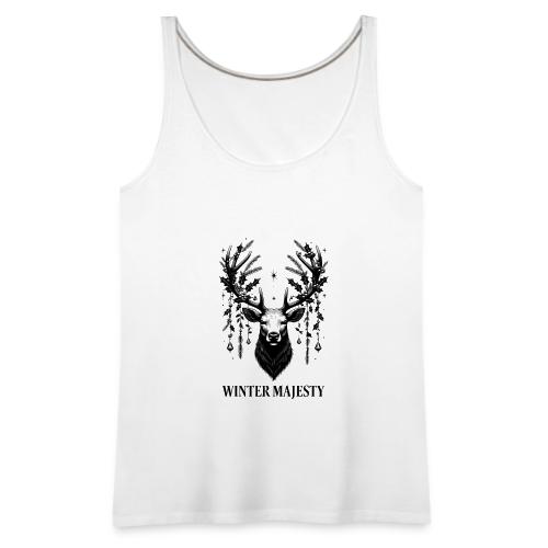 Majestic Reindeer T-Shirt, Poster, & Mug - Women's Premium Tank Top