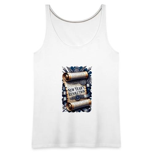 New Year's Resolution T-Shirt - Women's Premium Tank Top