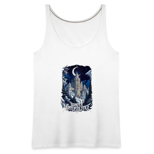 Celestial Winter Temple T-Shirt - Women's Premium Tank Top