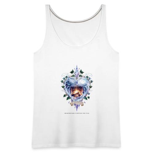 Imbolc Candle Veil T-Shirt | Veiled Rebirth - Women's Premium Tank Top