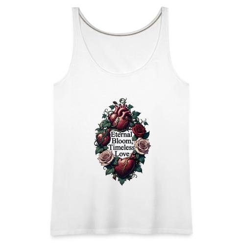 Eternal Bloom Timeless Love Entwined Hearts T-Shir - Women's Premium Tank Top