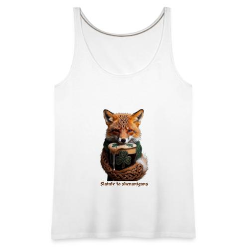 Sly Emerald Fox Toast T-Shirt - Women's Premium Tank Top