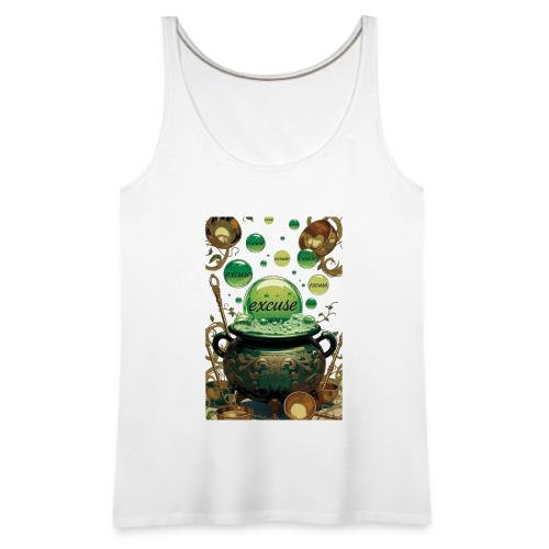 Emerald Excuses Cauldron Graphic Tee - Women's Premium Tank Top