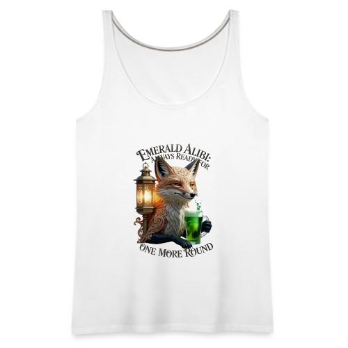 Emerald Alibi Fox Graphic Tee - Women's Premium Tank Top