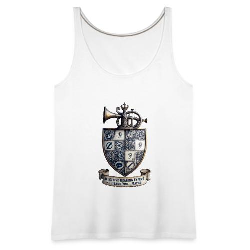Selective Hearing Expert Crest T Shirt - Women's Premium Tank Top