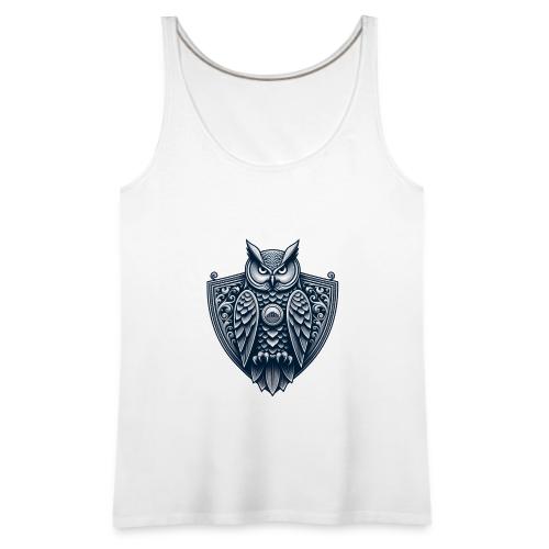 Night Watch Owl T Shirt, Sarcastic Dad Gift - Women's Premium Tank Top