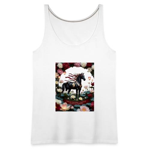 Year of the Horse Harmony T Shirt, Lunar New Year - Women's Premium Tank Top